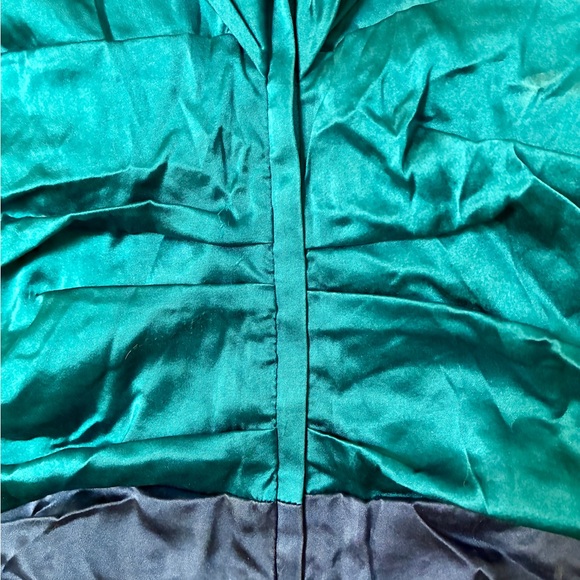 NWOT Express Teal and Navy Mini Dress - Picture 4 of 5